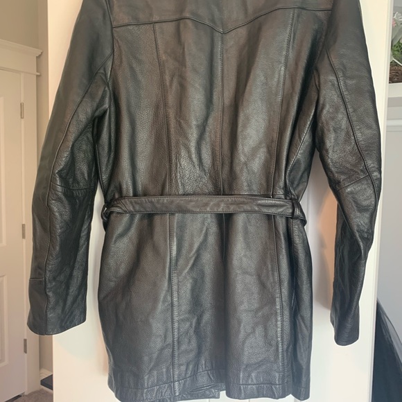 Colebrook leather jacket. size L. In Black. - Picture 3 of 11